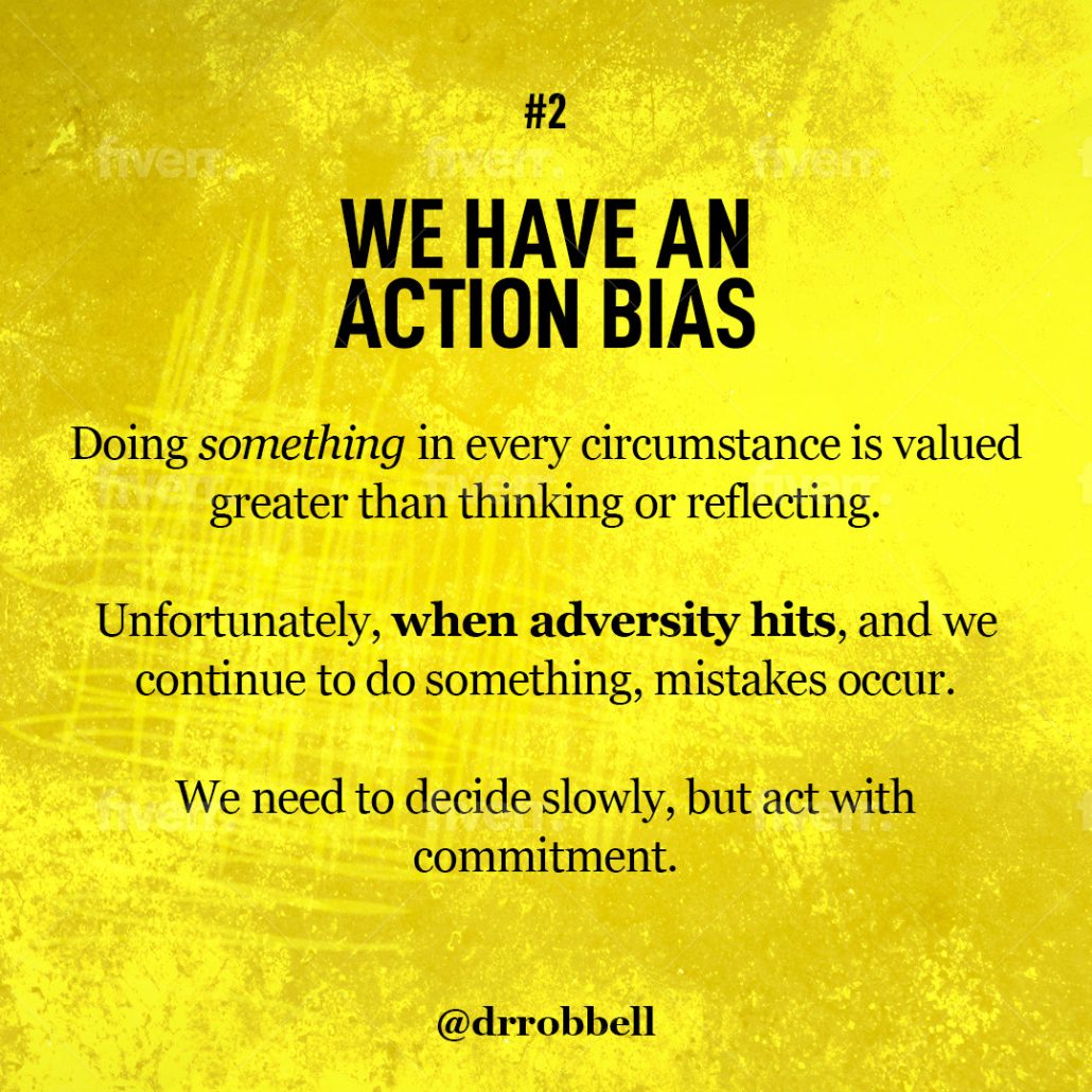 action bias toward patience